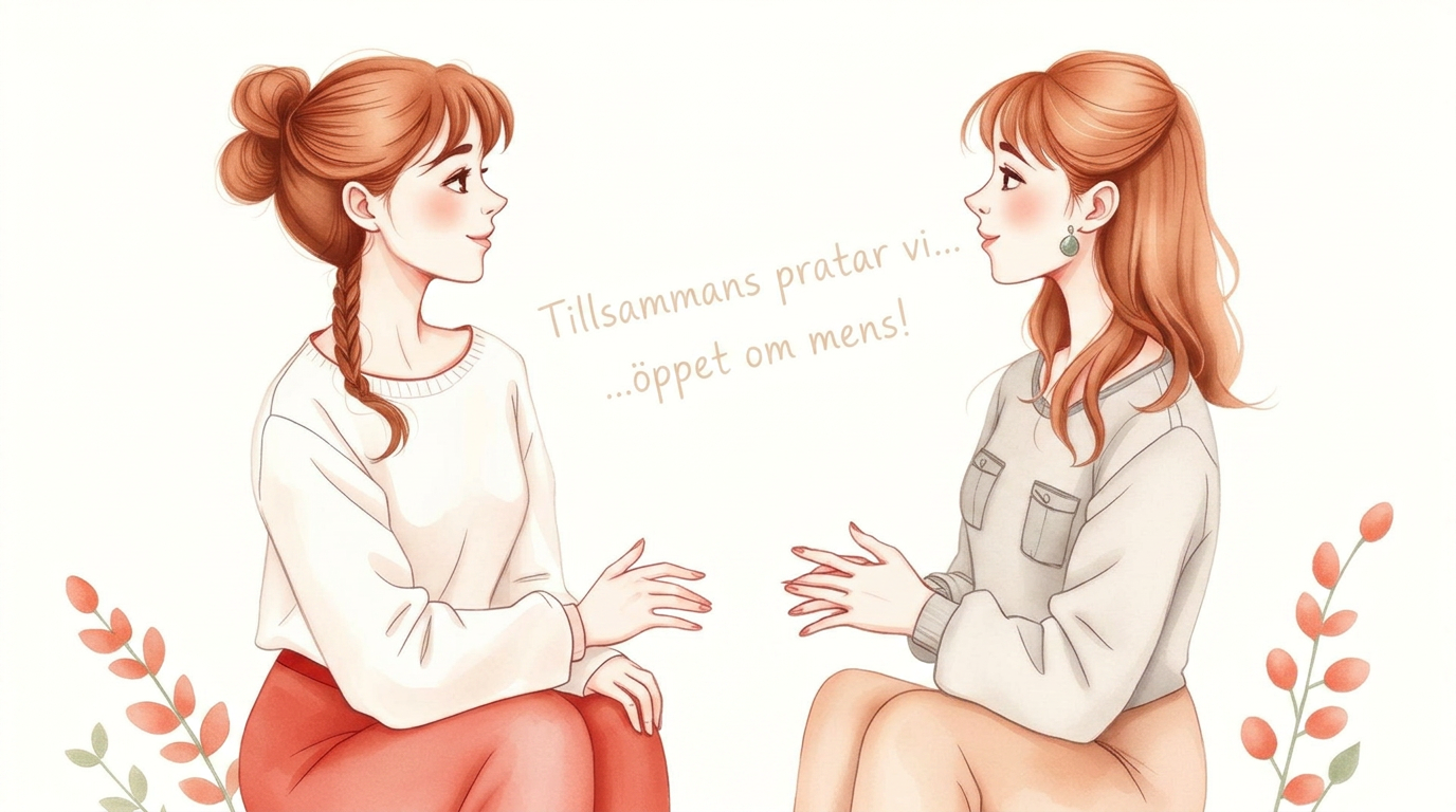 Illustration: Prata om mens